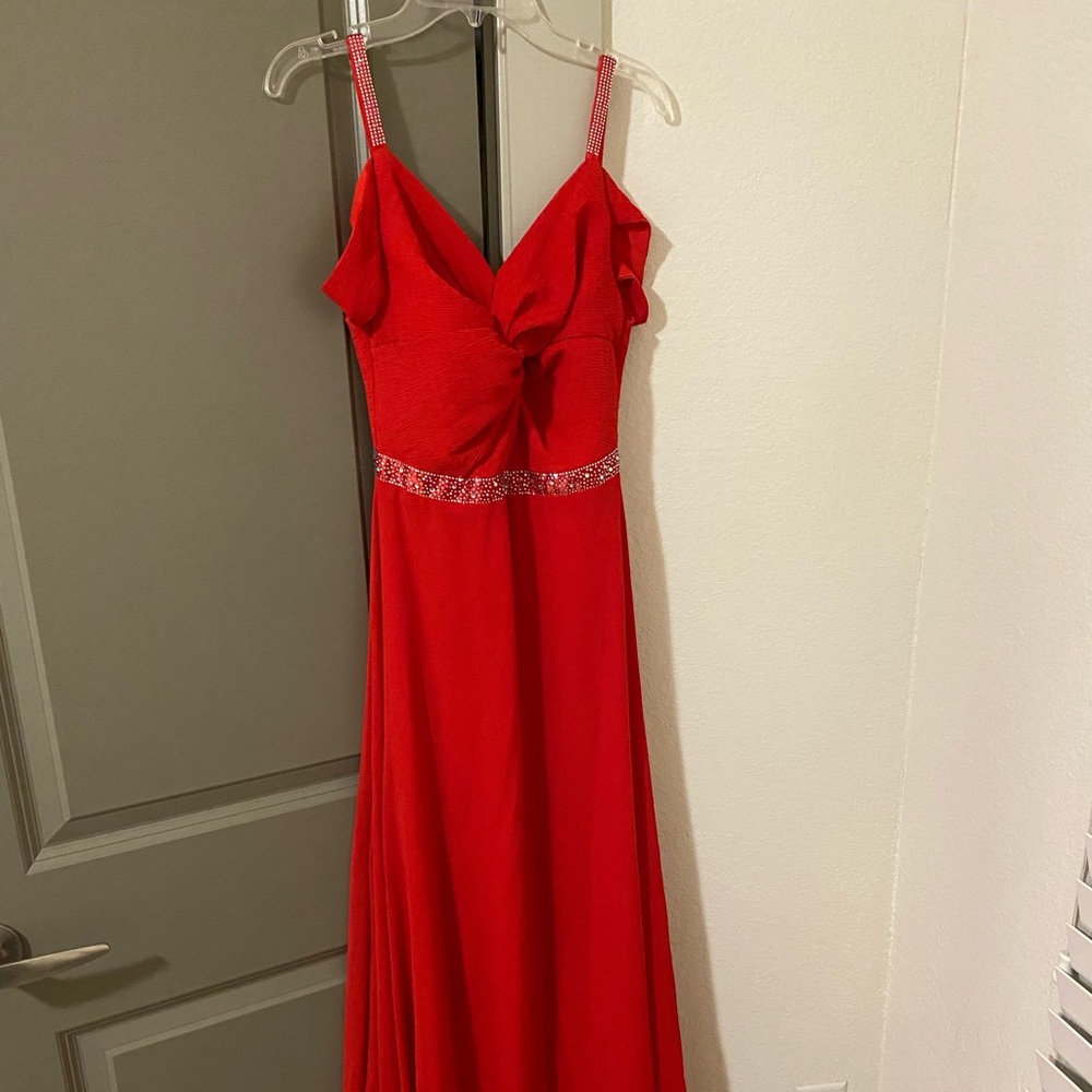 Red size small formal/prom dress/bridesmaid dress.